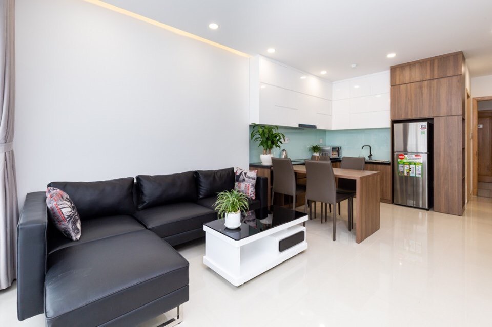 Beautiful and new serviced apartment for rent located at Nguyen Van Huong St, Thao Dien ward