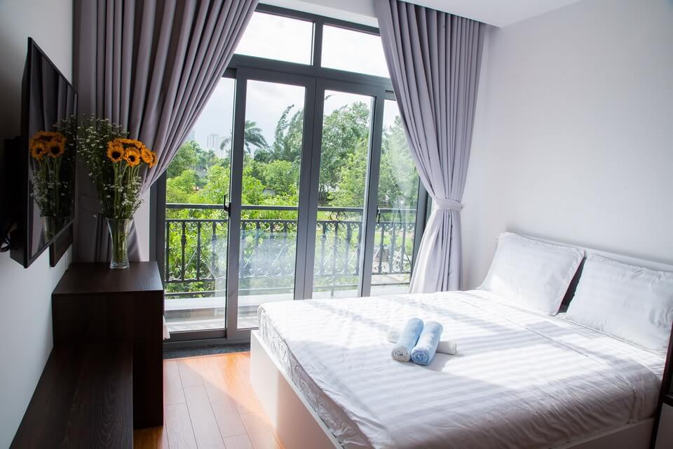 Brand new studio river view serviced apartment for rent in Thao Dien