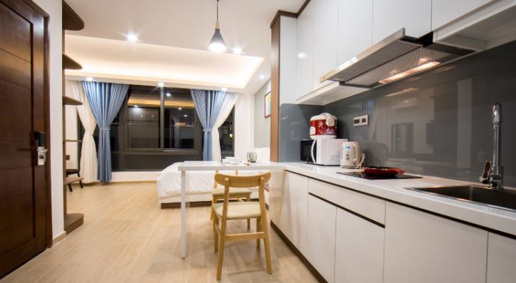 Modern studio serviced apartment for rent in Thao Dien