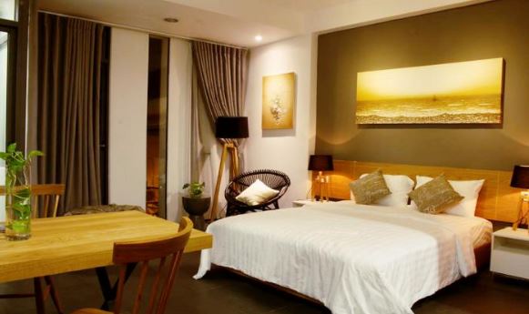 Nice studio serviced apartment for rent in HCMC, District 2, Thao Dien ward.