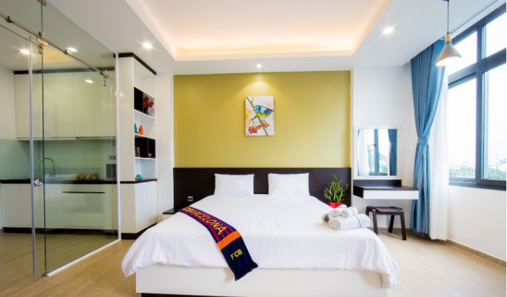 River view 1 bedroom serviced apartment for rent in Thao Dien