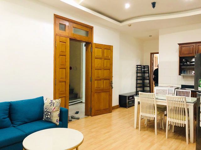 Serviced apartment for rent is located on Nguyen Van Huong street, Thao Dien ward, District 2.