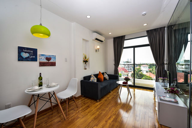 Beautiful 1 bedroom serviced apartment for rent in Thao Dien Ward, District 2, HCMC