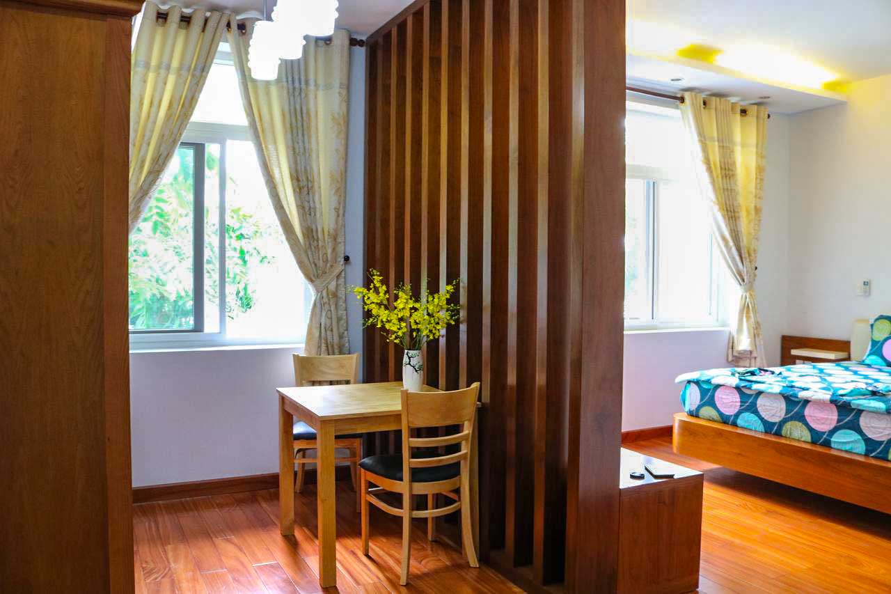 Cheap studio serviced apartment for rent is located on Nguyen Van Huong street, Thao Dien ward, district 2