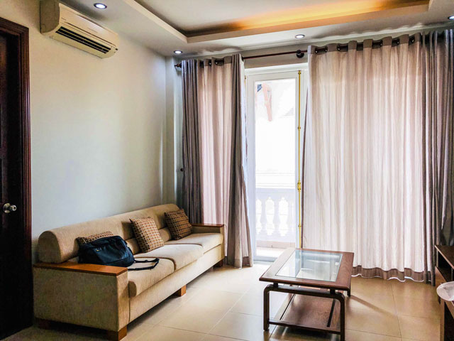 Serviced apartment for rent is located on Nguyen Van Huong street, Thao Dien ward, District 2