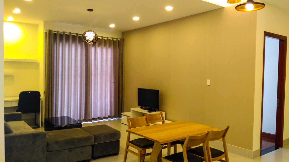 Serviced apartment for rent near American International School, Thao Dien Ward, District 2, HCMC - 2 bedrooms
