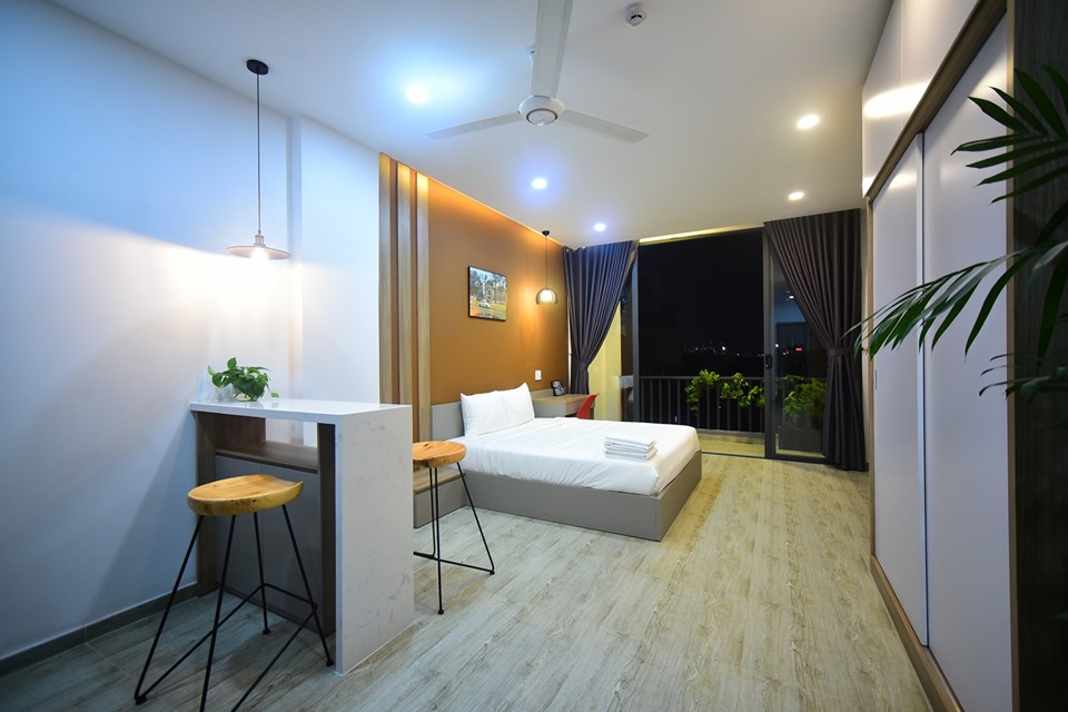 Studio river view serviced apartment for rent in the center of Thao Dien